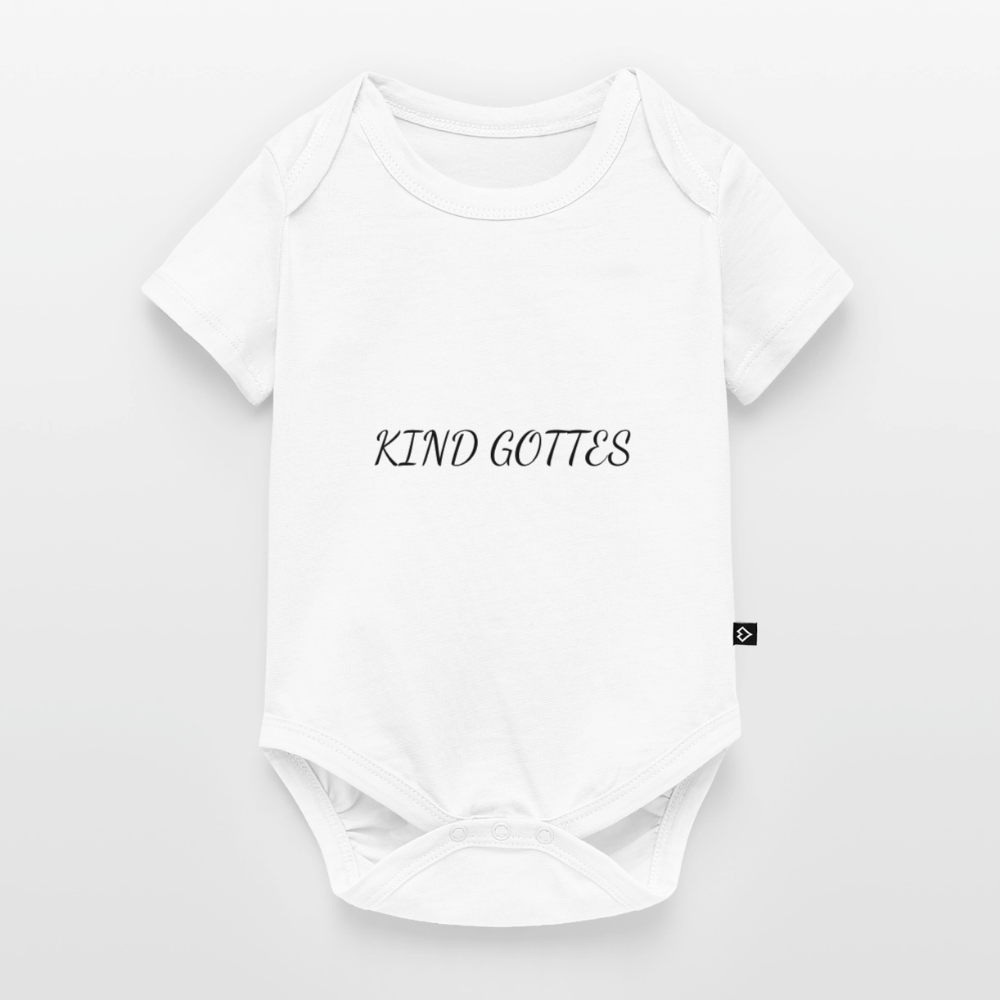 Baby Bio-Kurzarm-Body - KIND GOTTES - Weiß