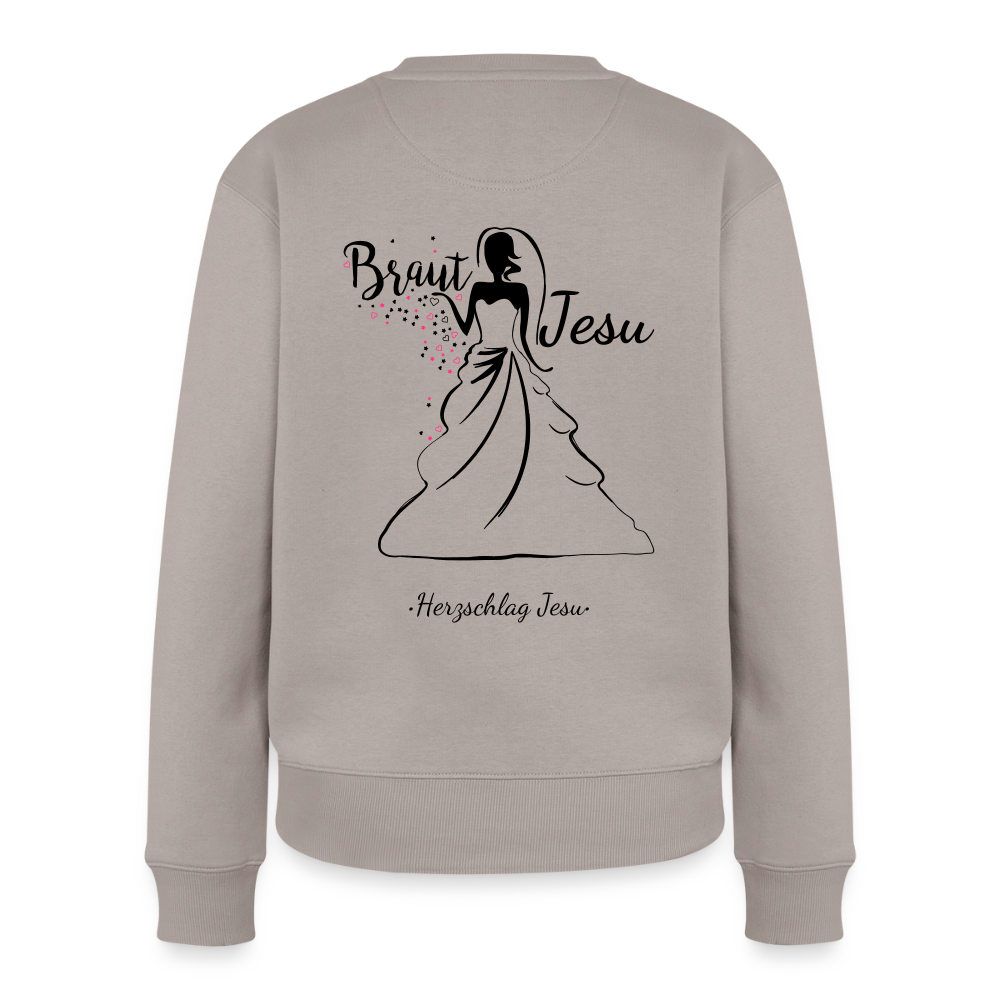 Frauen Premium Pullover - Braut Jesu - Taupe
