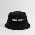 Bucket Hat - Jesus Heilt - Schwarz