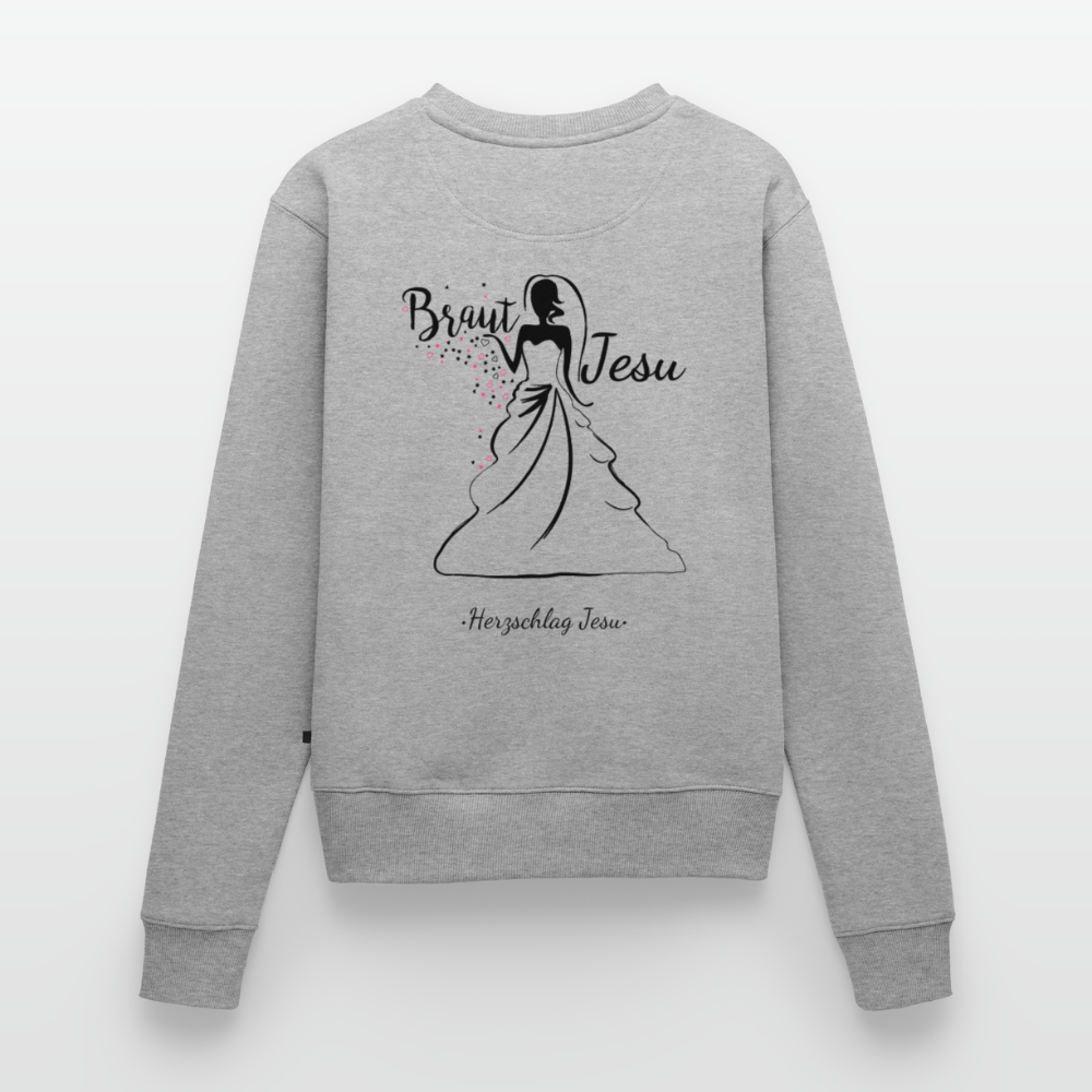 Frauen Premium Pullover - Braut Jesu - Grau meliert