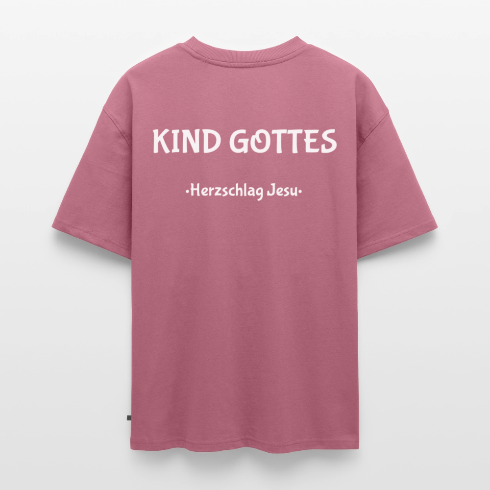 Premium Oversized Bio T-Shirt - Kind Gottes - Mauve