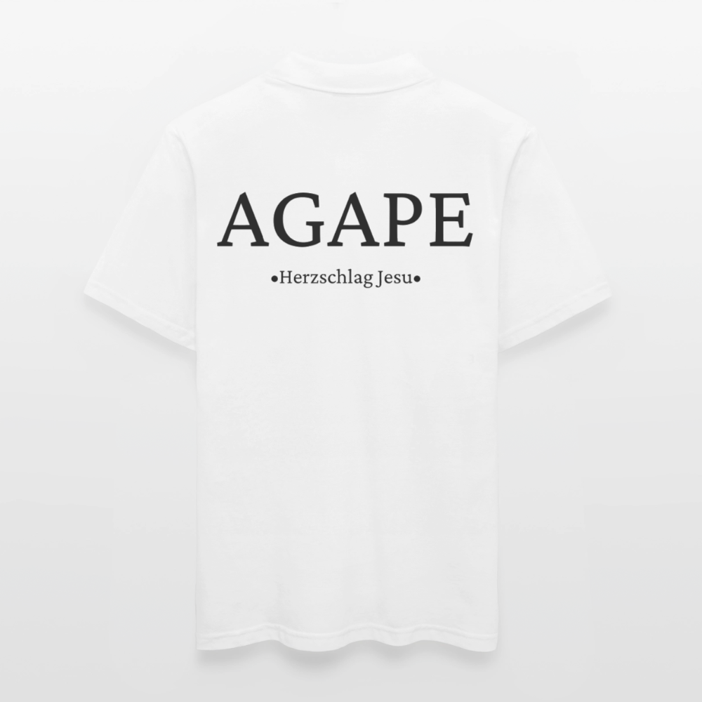 Männer Poloshirt - Agape - Weiß