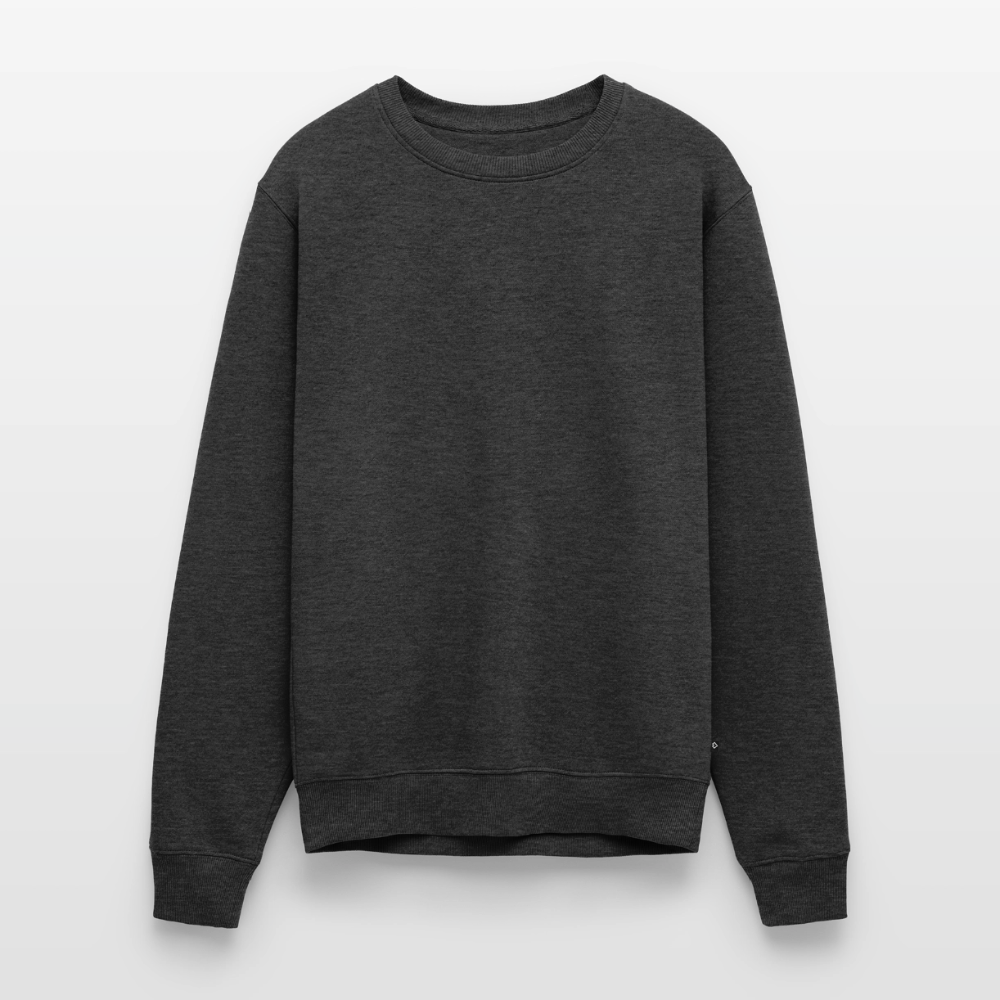 Männer Premium Pullover - Jesaja 40:31 mit Adler - Anthrazit meliert