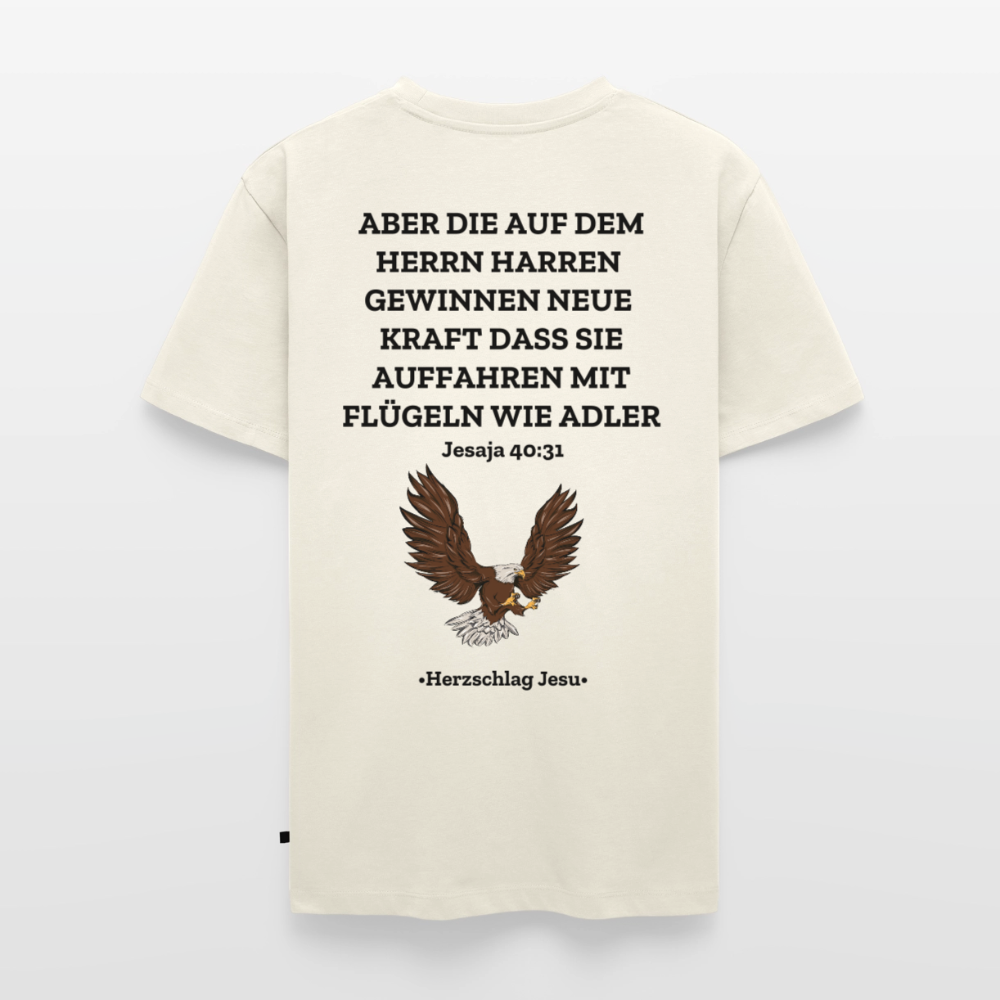 Männer Premium T-Shirt - Jesaja 40:31 - Naturweiß