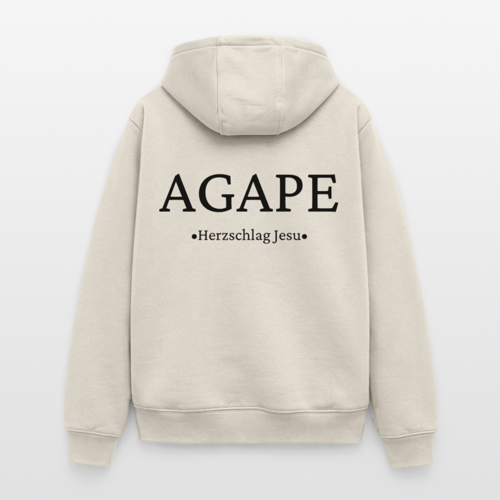 Oversized Heavyweight Kapuzenjacke - Agape - Beige