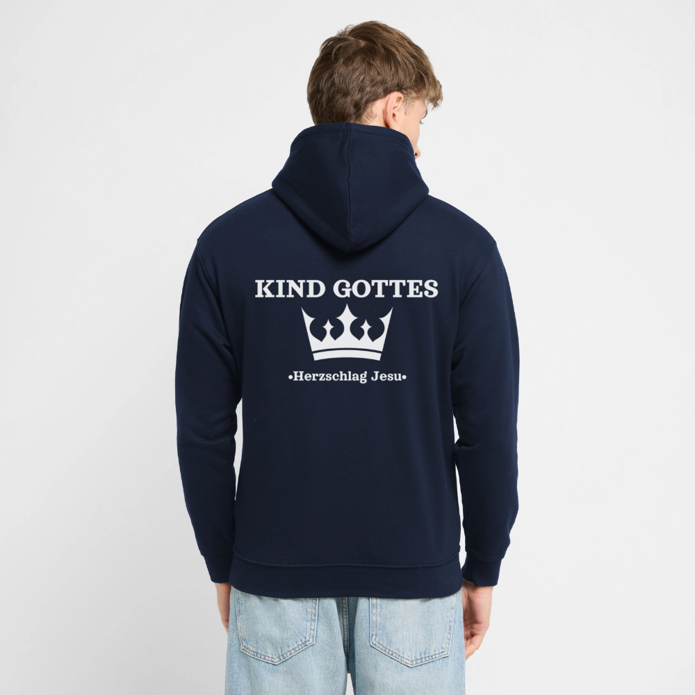 Hoodie - Kind Gottes - mit Krone - Navy