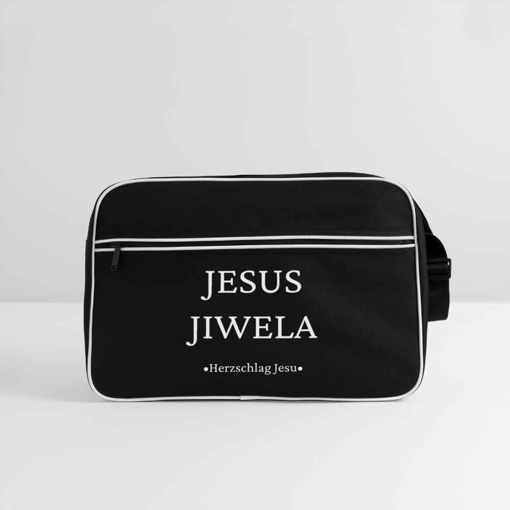 Retro Tasche - Jesus Jiwela - Romenes - Schwarz/Weiß