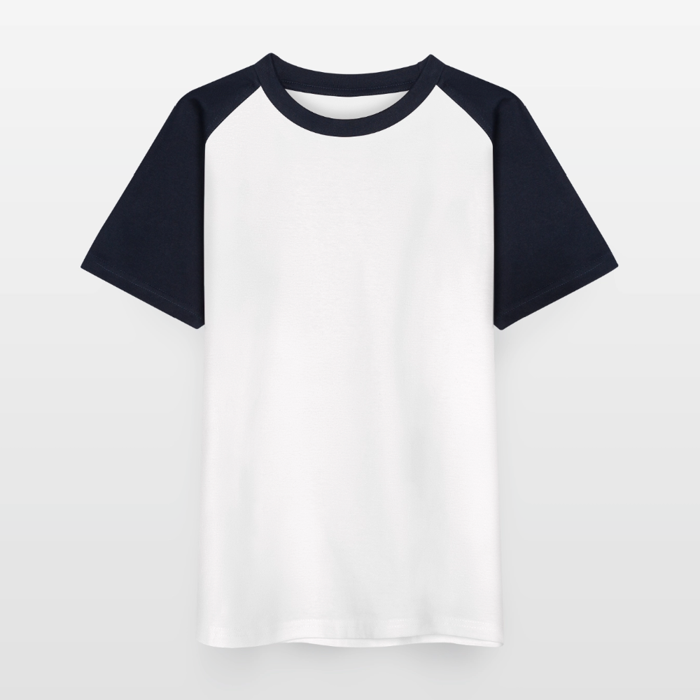 Kinder Baseball T-Shirt - Team Jesus 7 - Weiß/Navy