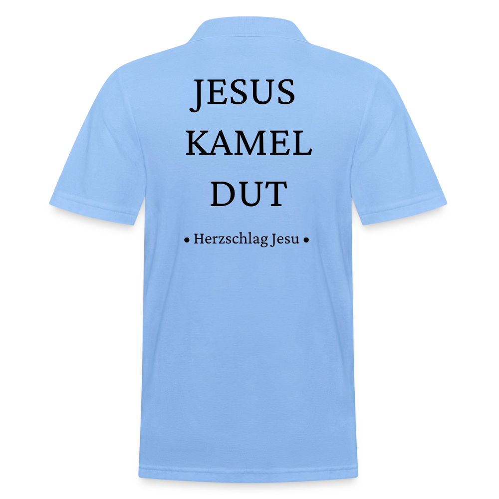 Männer Poloshirt - Jesus Kamel Dut - Romenes - Himmelblau