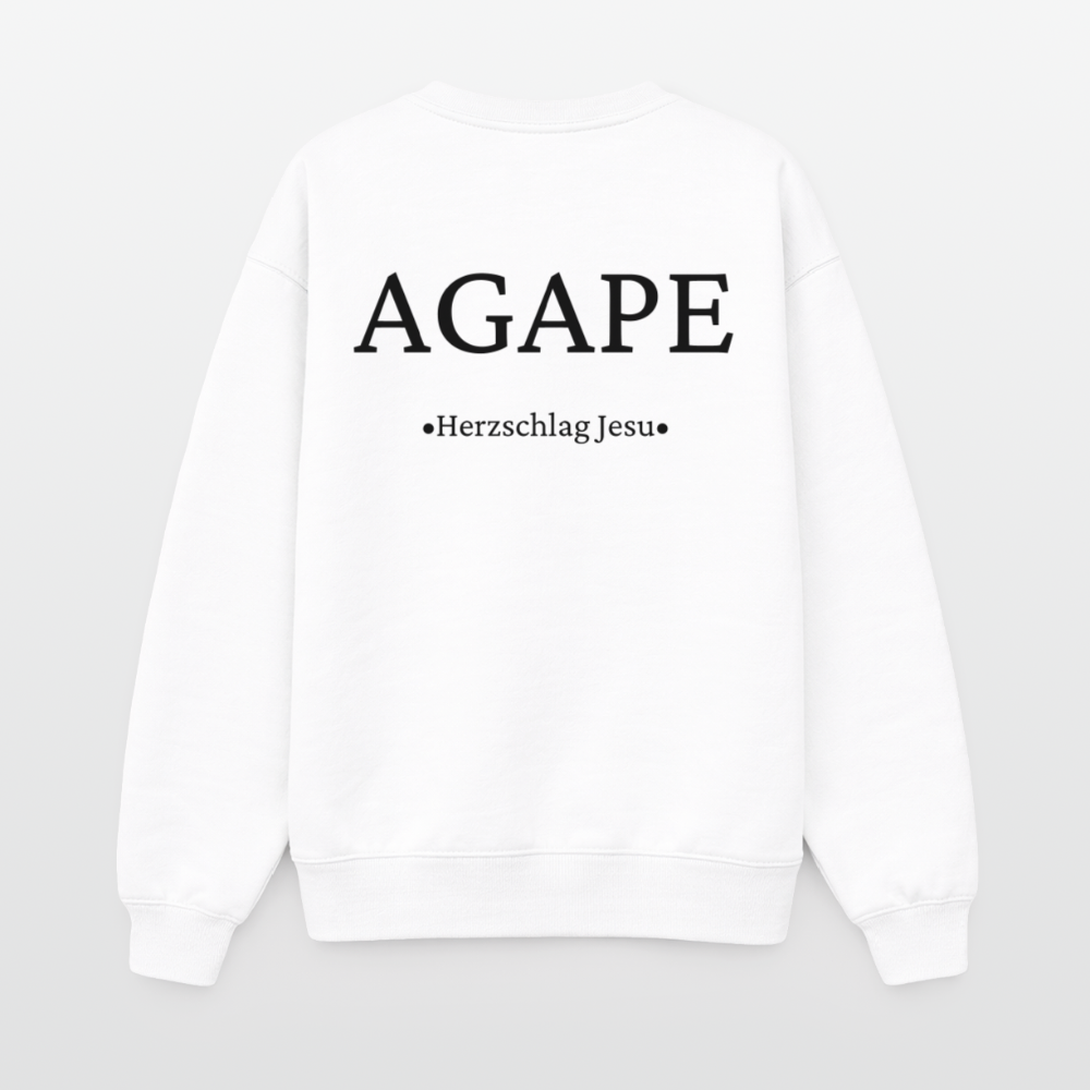 Oversized Heavyweight Sweatshirt - Agape - Weiß