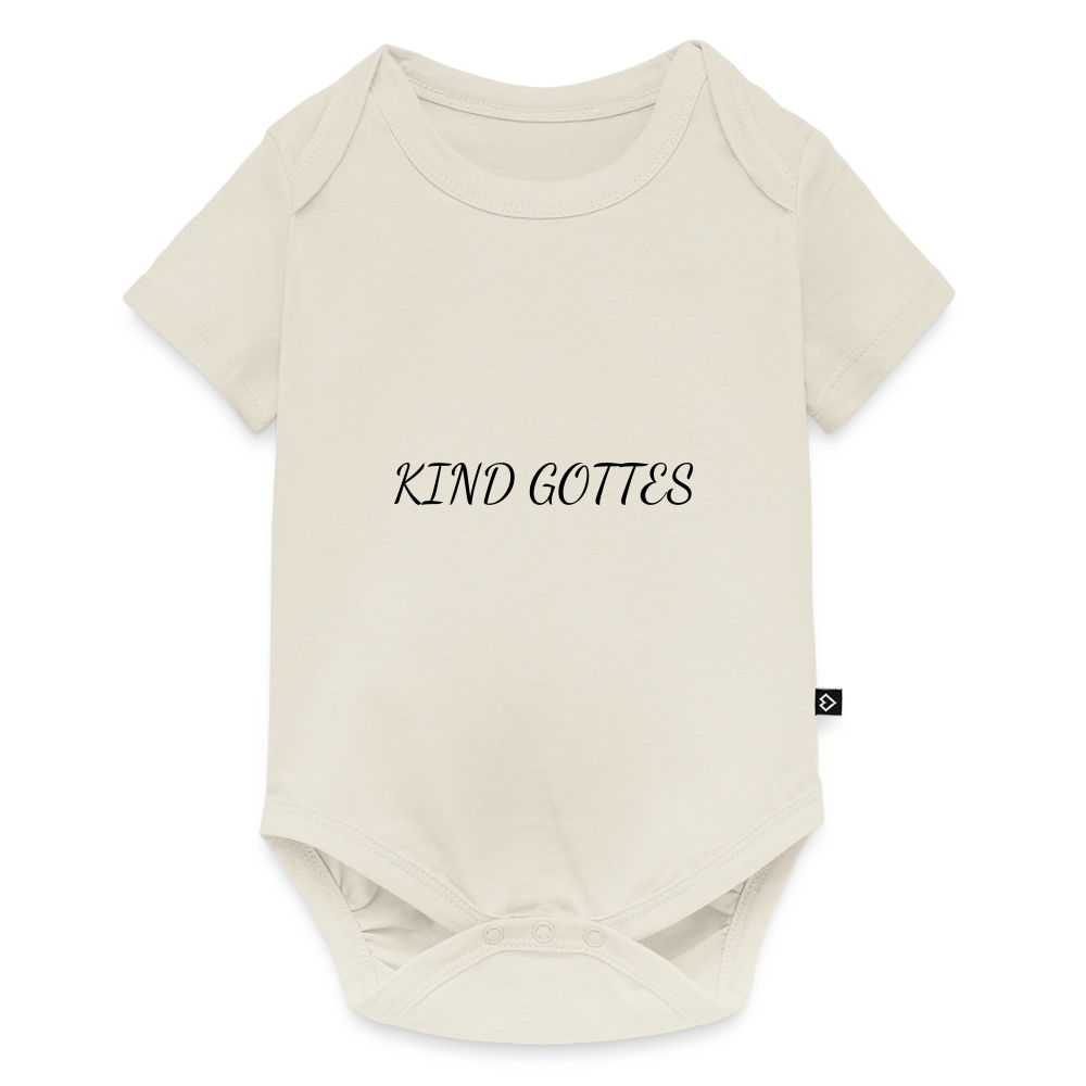 Baby Bio-Kurzarm-Body - KIND GOTTES - Naturweiß