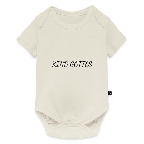Baby Bio-Kurzarm-Body - KIND GOTTES - Naturweiß