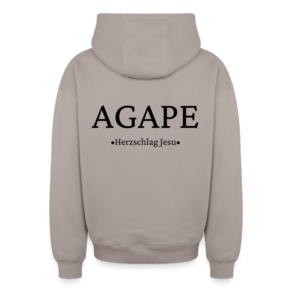 Oversized Heavyweight Kapuzenjacke - Agape - Taupe