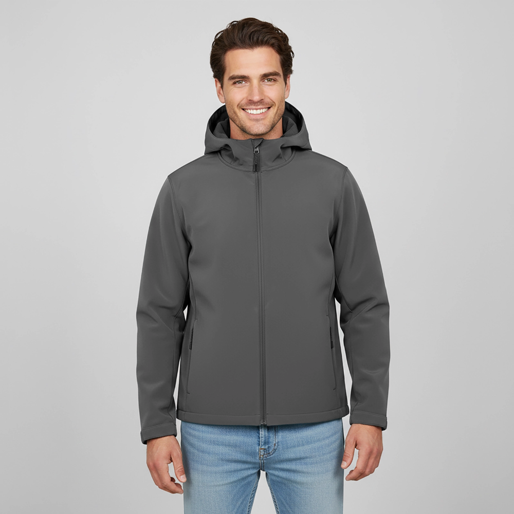 Männer Softshell-Jacke - Johannes 14:6 Jesus ist der Weg, die Wahrheit, das Leben - Anthrazit