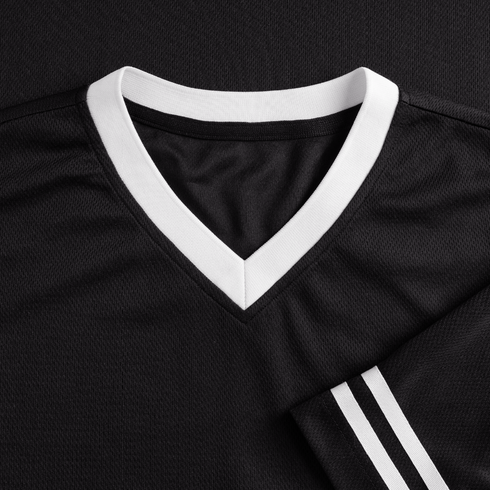 Unisex Football Style T-Shirt - Team Jesus - Schwarz/Weiß