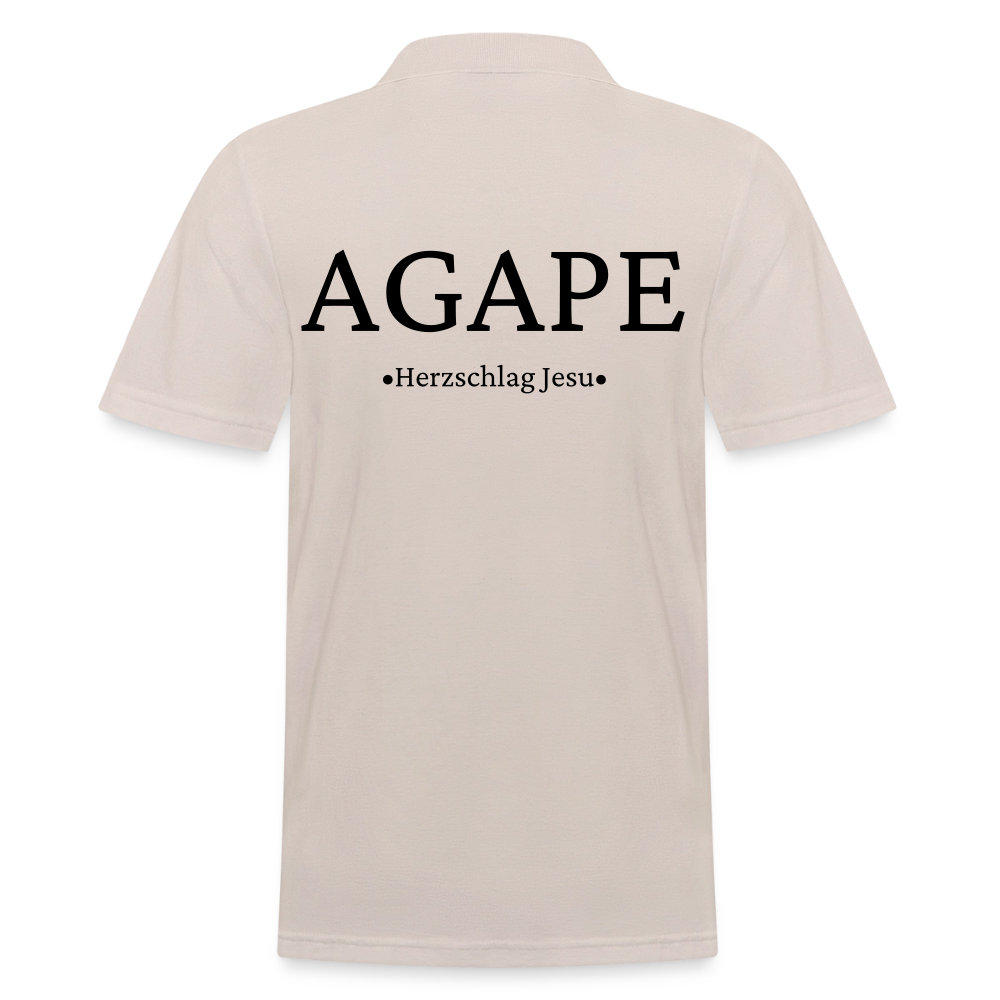 Männer Poloshirt - Agape - Beige