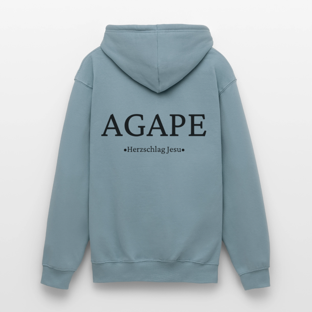 Hoodie - Agape - Nebelblau