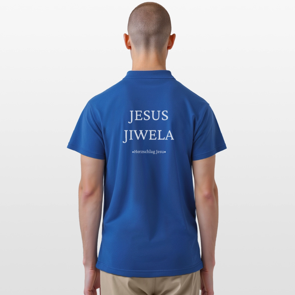 Männer Poloshirt - Jesus Jiwela - Romenes - Royalblau