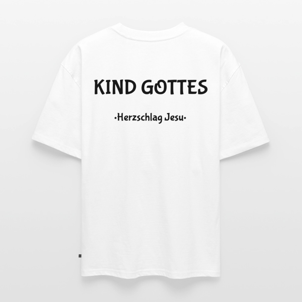 Premium Oversized Bio T-Shirt - Kind Gottes - Weiß