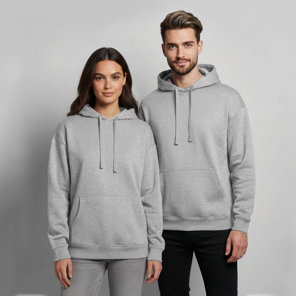 Premium Oversized Hoodie  - Agape - Grau meliert