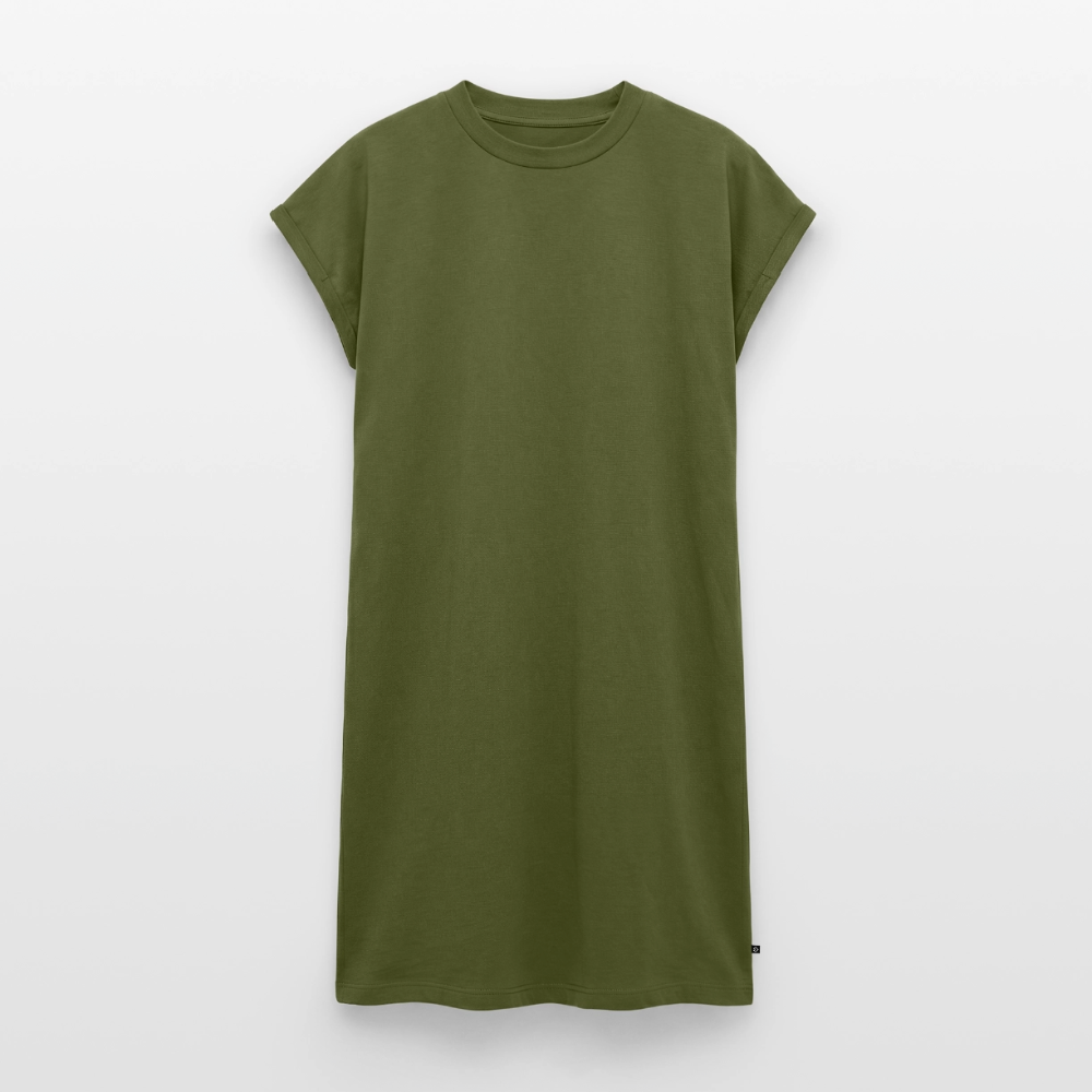 Frauen Premium Organic T-Shirt Kleid - Braut Jesu - Khaki