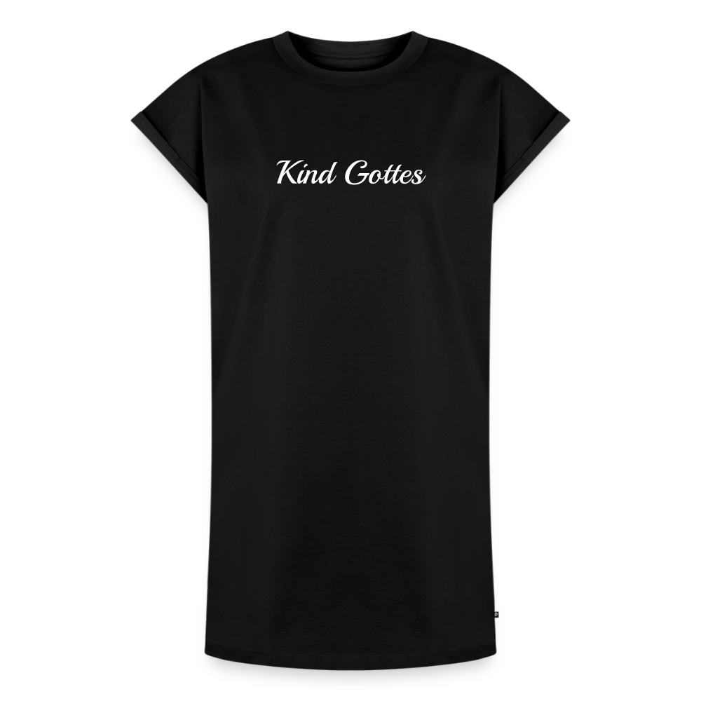 Frauen T-Shirt Kleid - Kind Gottes - Schwarz