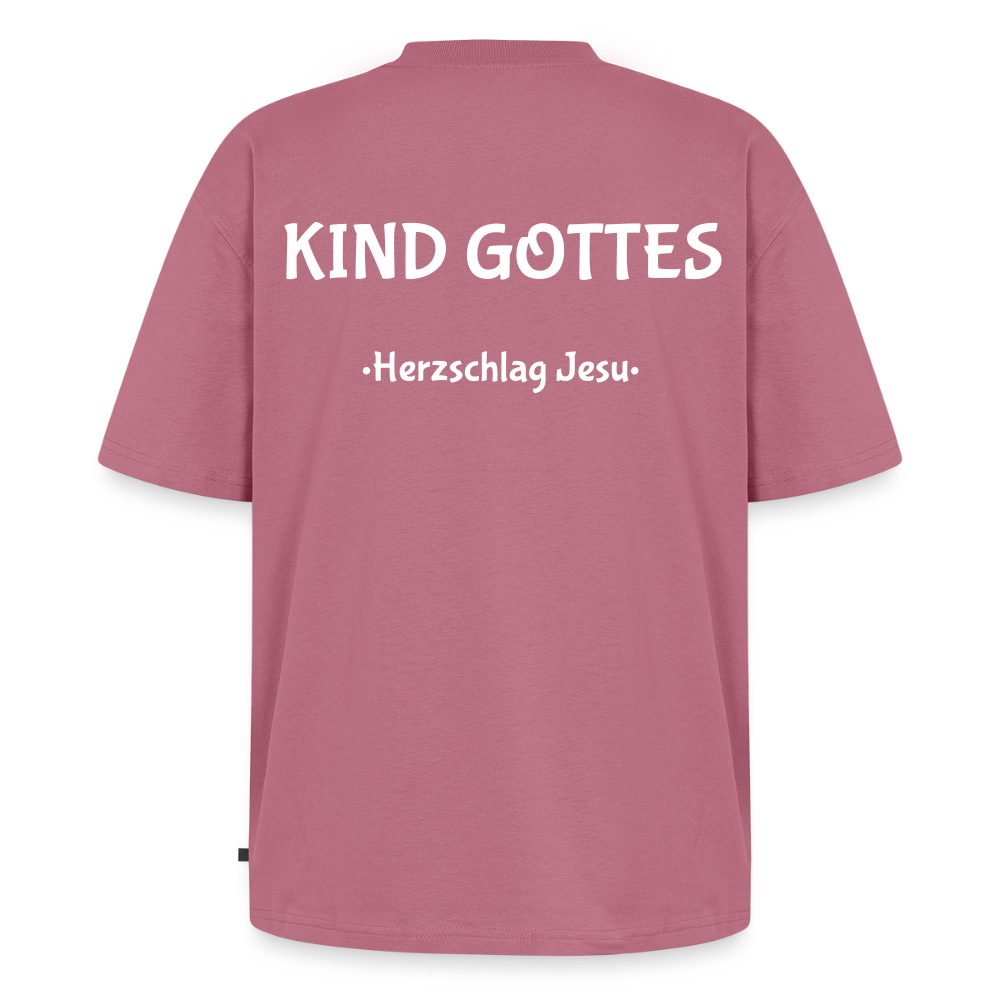 Premium Oversized Bio T-Shirt - Kind Gottes - Mauve