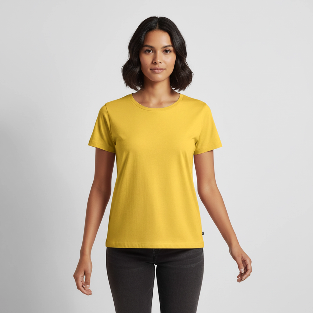 Frauen Premium T-Shirt - Braut Jesu - Sonnengelb