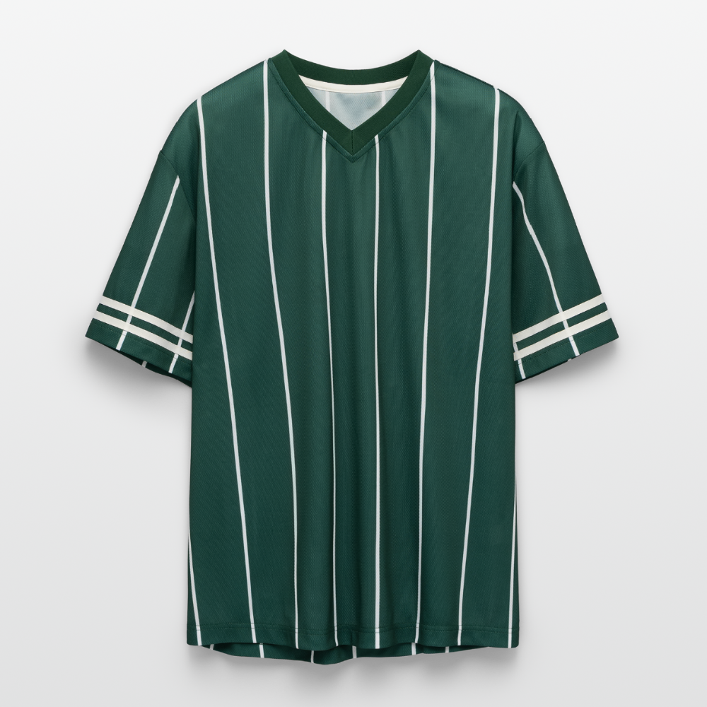 Unisex Football Style T-Shirt - Team Jesus - Dunkelgrün/Weiß