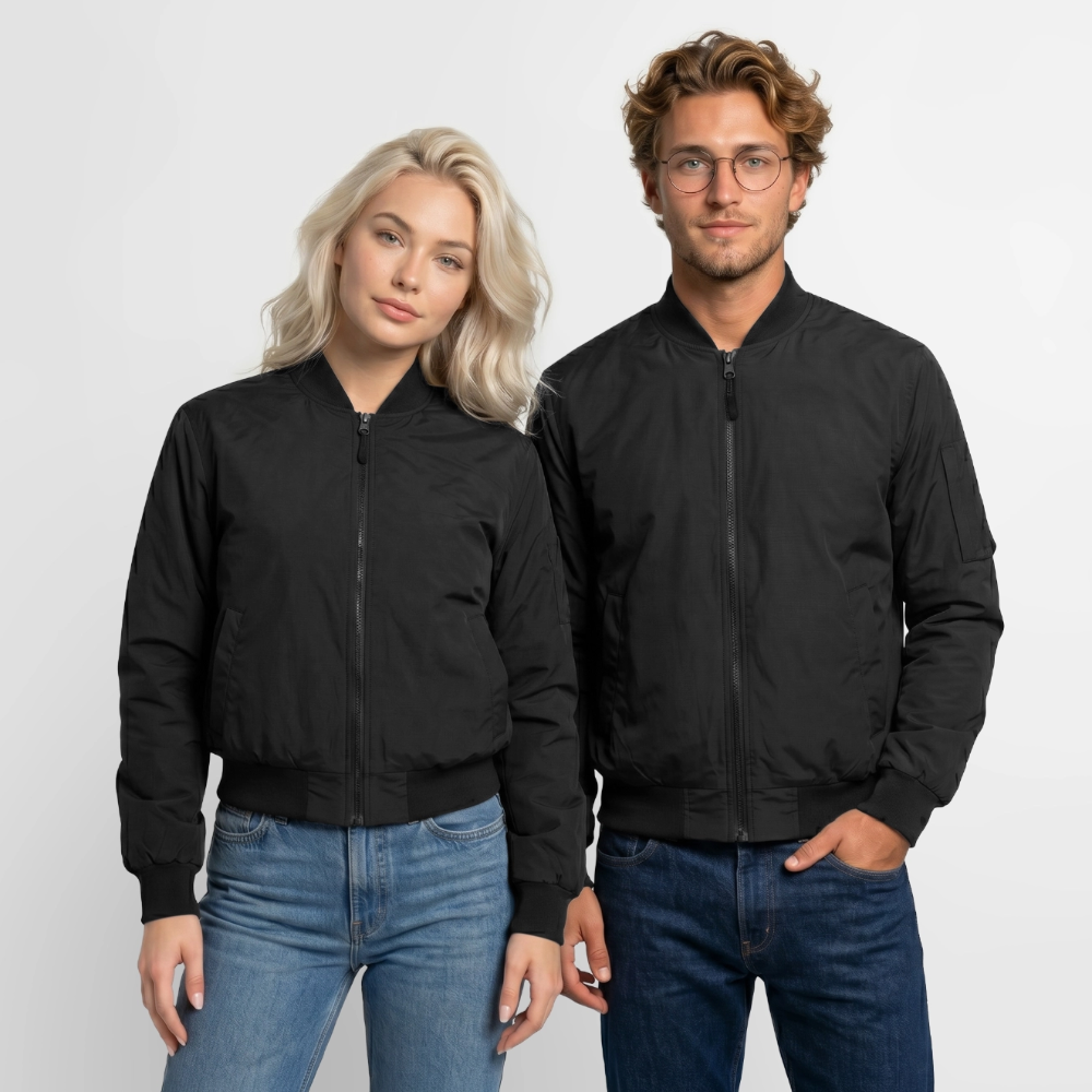 Bomberjacke - Menschen Fischer - Schwarz