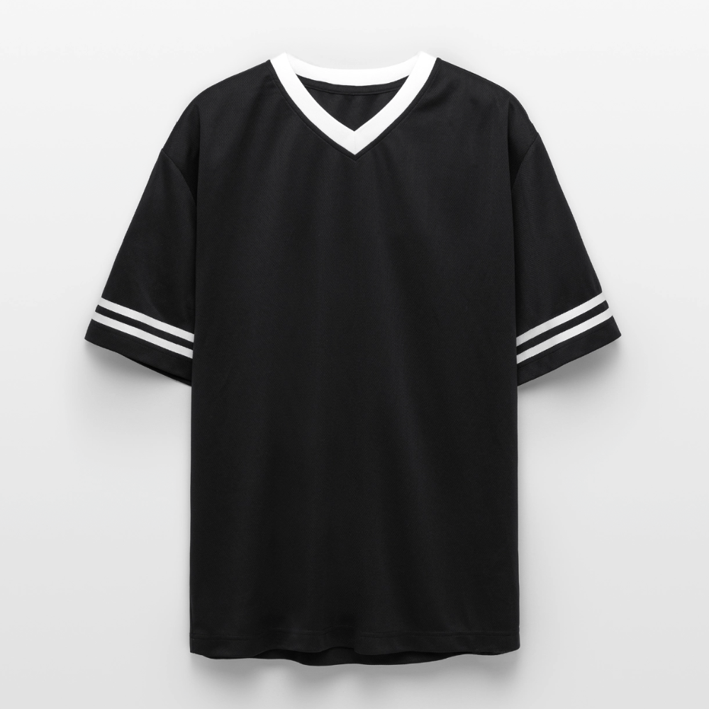 Unisex Football Style T-Shirt - Team Jesus - Schwarz/Weiß