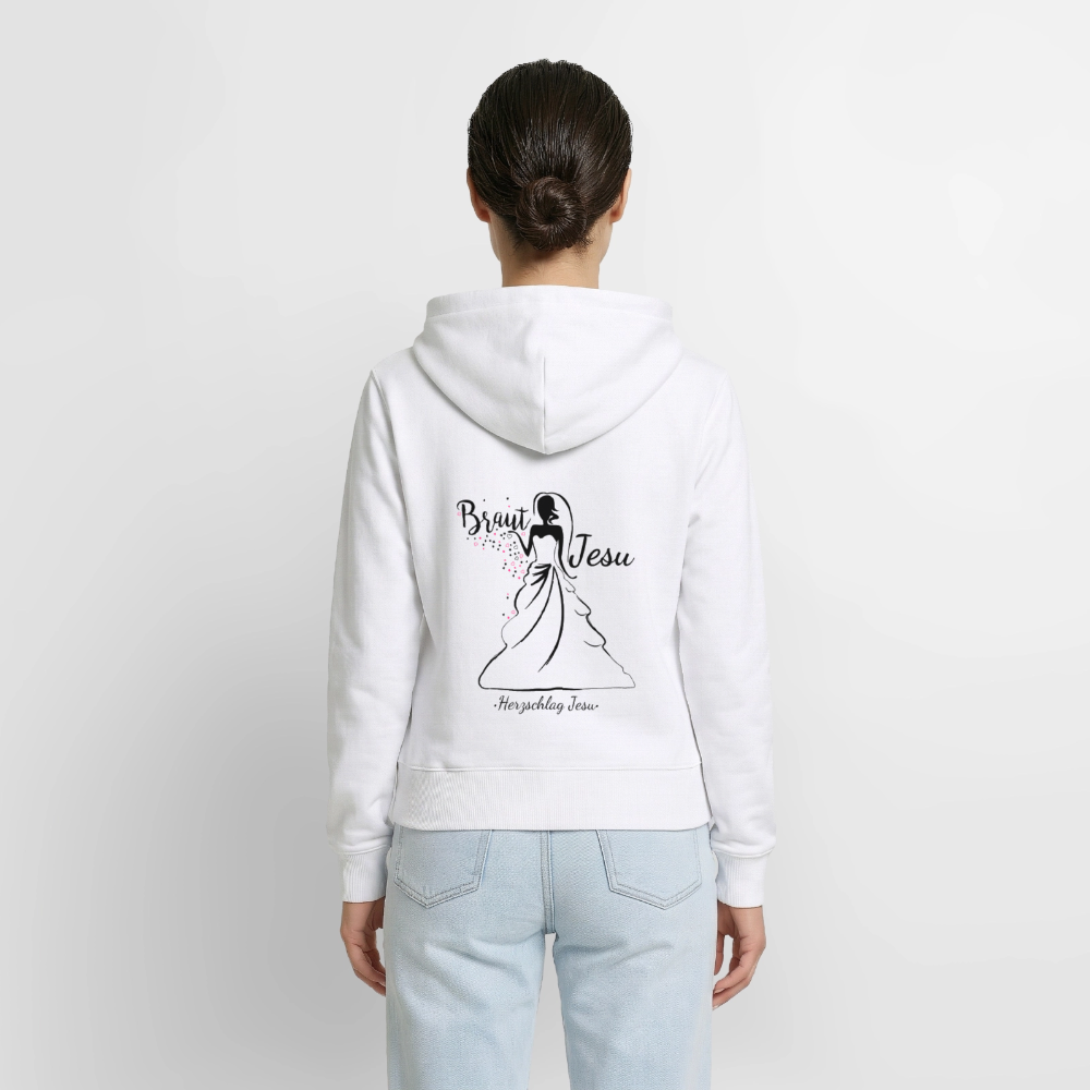 Frauen Premium Kapuzenjacke - Braut Jesu - Weiß