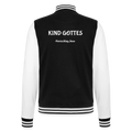College-Sweatjacke - Kind Gottes - Schwarz/Weiß