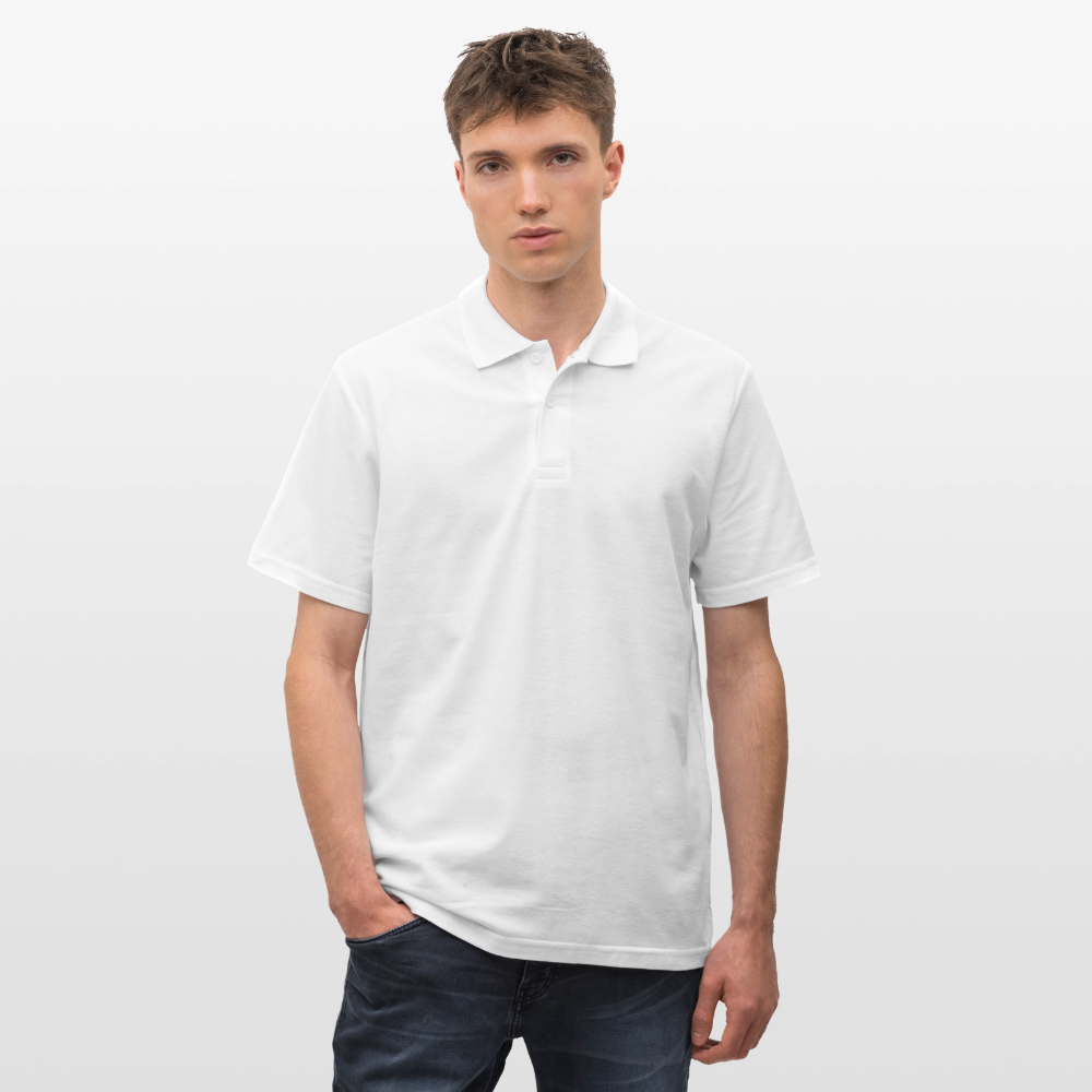 Männer Poloshirt - Jesus liebt dich - Weiß