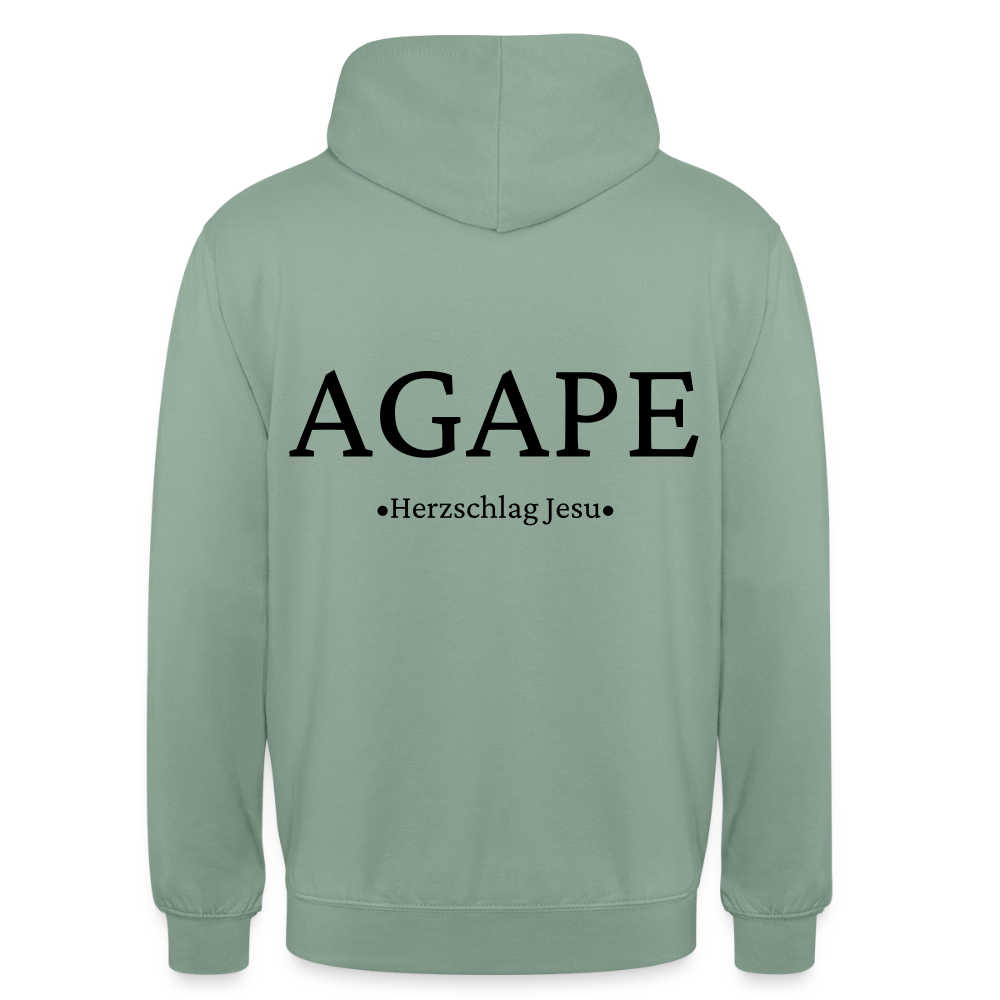 Hoodie - Agape - Graugrün