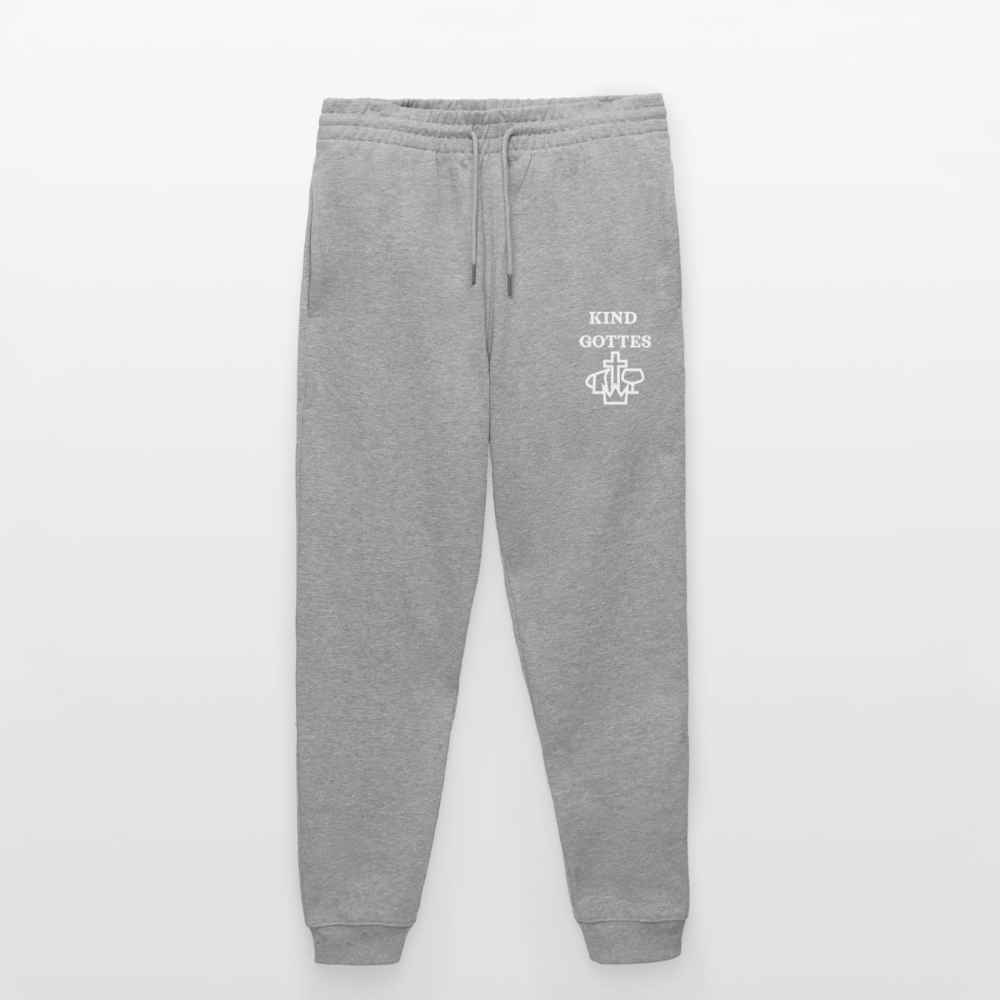 Premium Bio Jogginghose Mover - Kind Gottes Design - Grau meliert