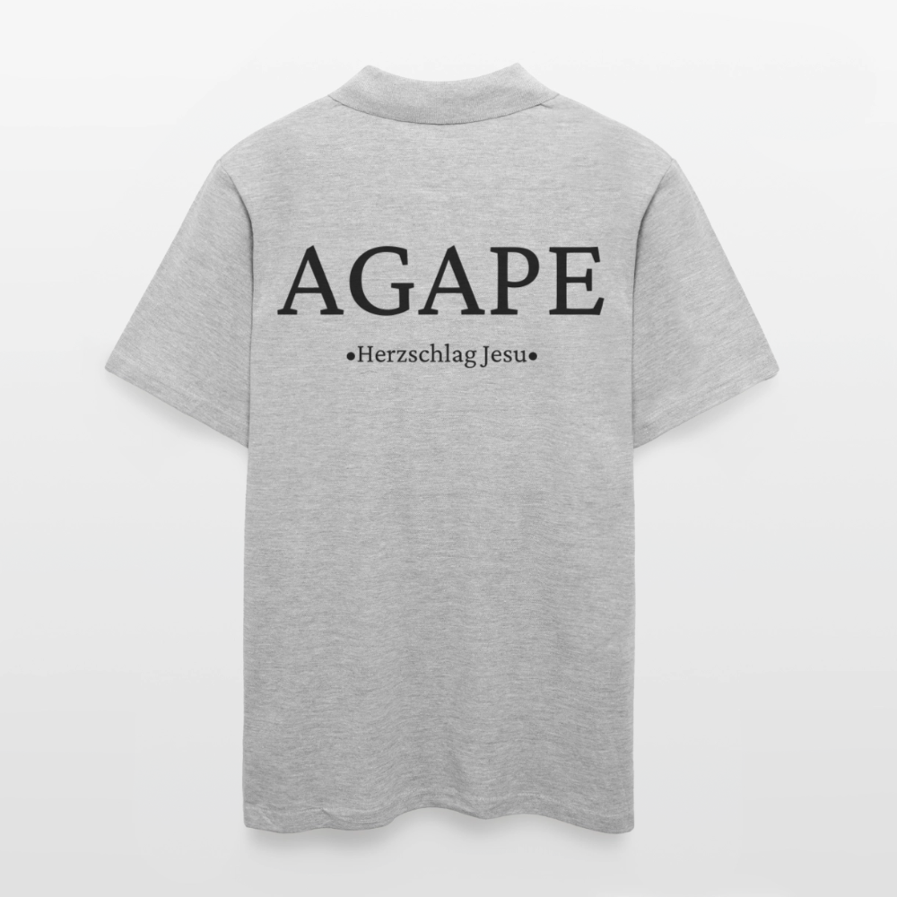 Männer Poloshirt - Agape - Grau meliert