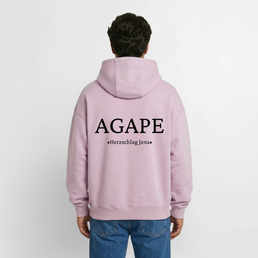 Oversized Heavyweight Kapuzenjacke - Agape - Altrosa