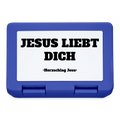 Brotdose - Jesus liebt dich - Royalblau