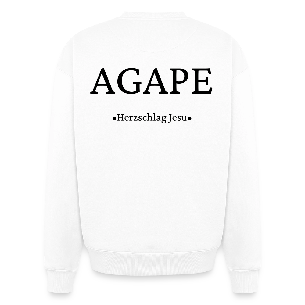 Oversized Heavyweight Sweatshirt - Agape - Weiß