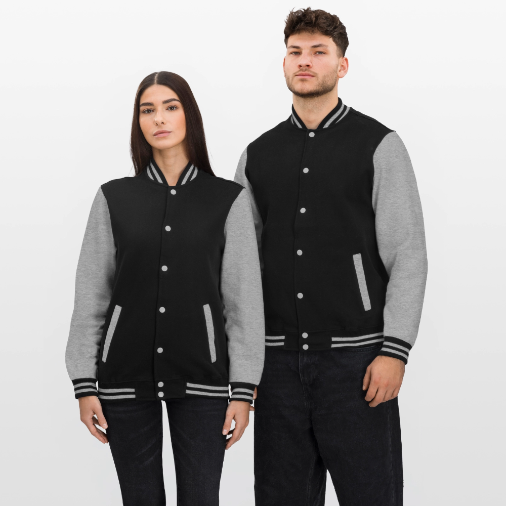 College-Sweatjacke - Alle ehre gebührt Jesus - Schwarz/Grau meliert