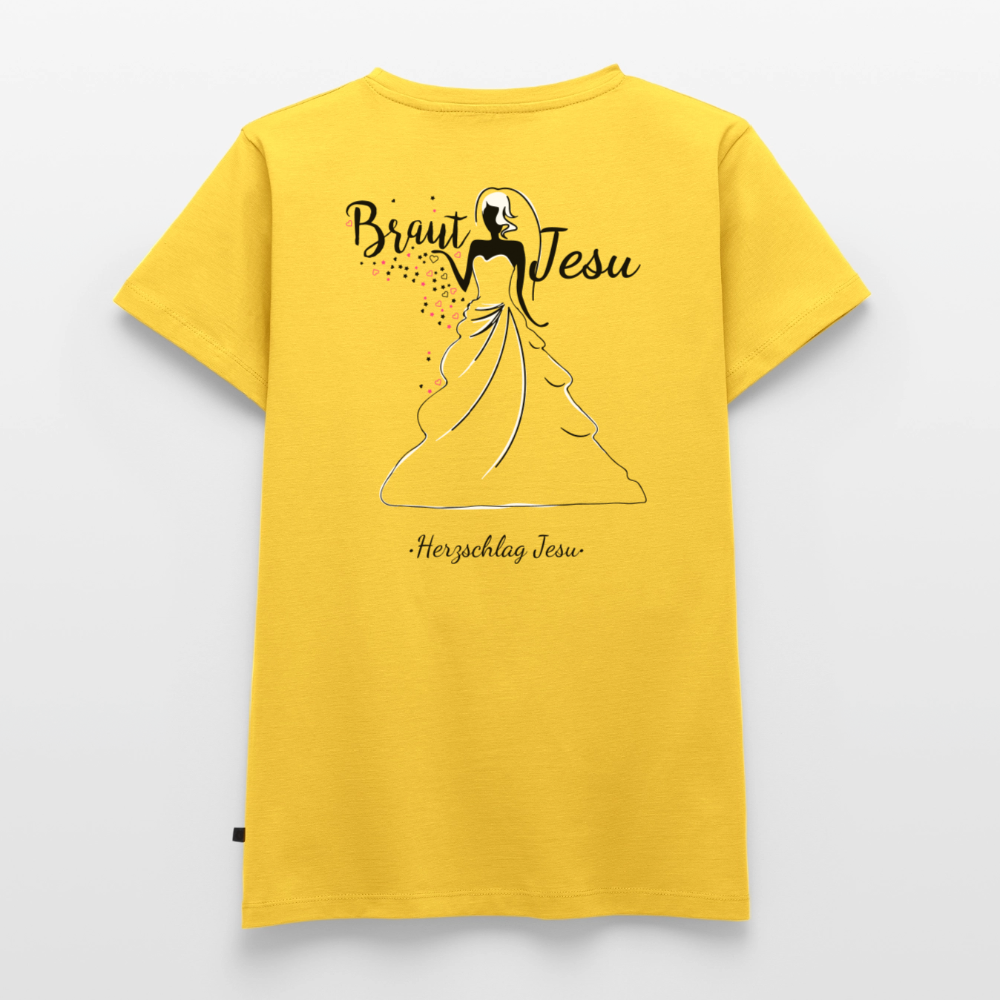 Frauen Premium T-Shirt - Braut Jesu - Sonnengelb
