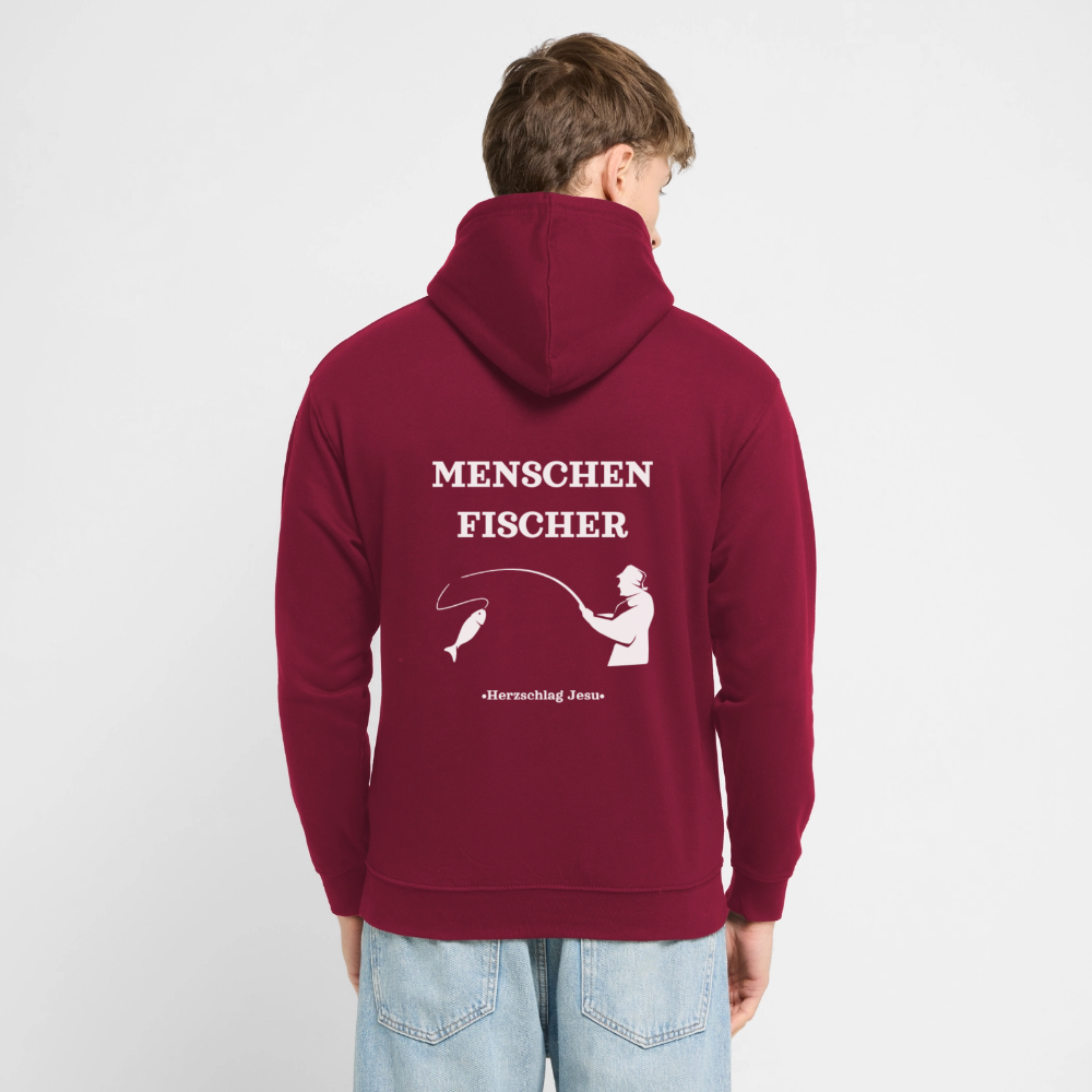 Hoodie -  Menschen Fischer - Bordeaux