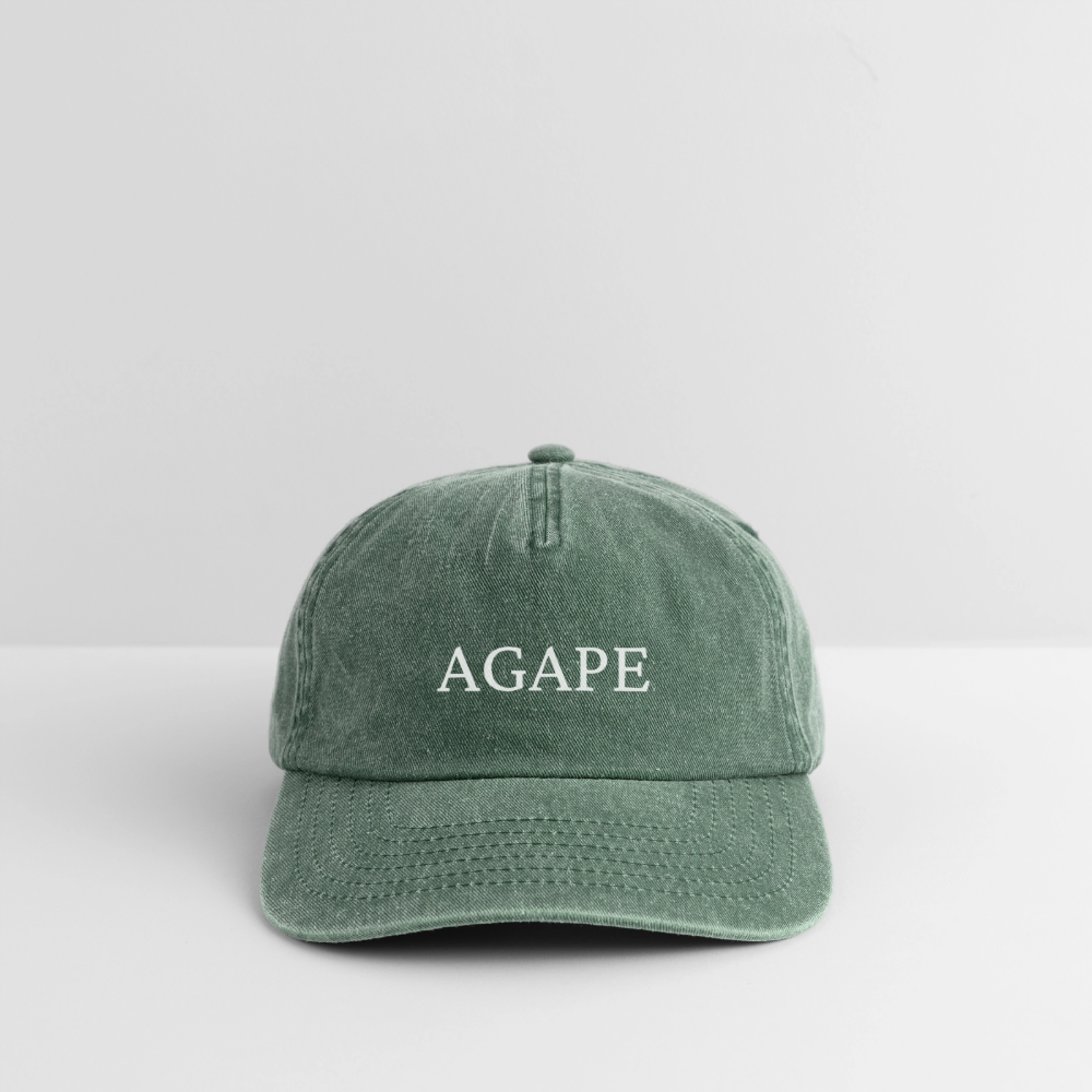 Relaxed Vintage Cap - Agape - Vintage Flaschengrün 