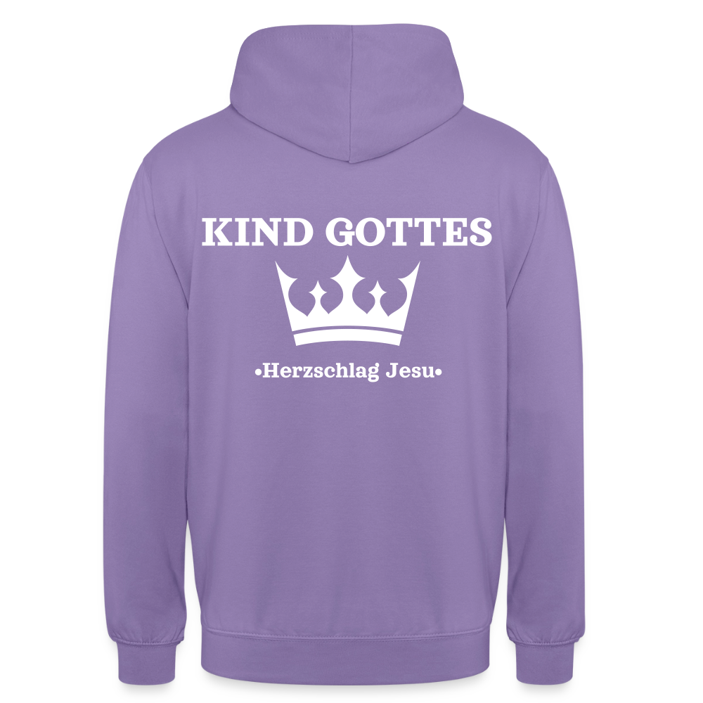 Hoodie - Kind Gottes - mit Krone - Lavendel
