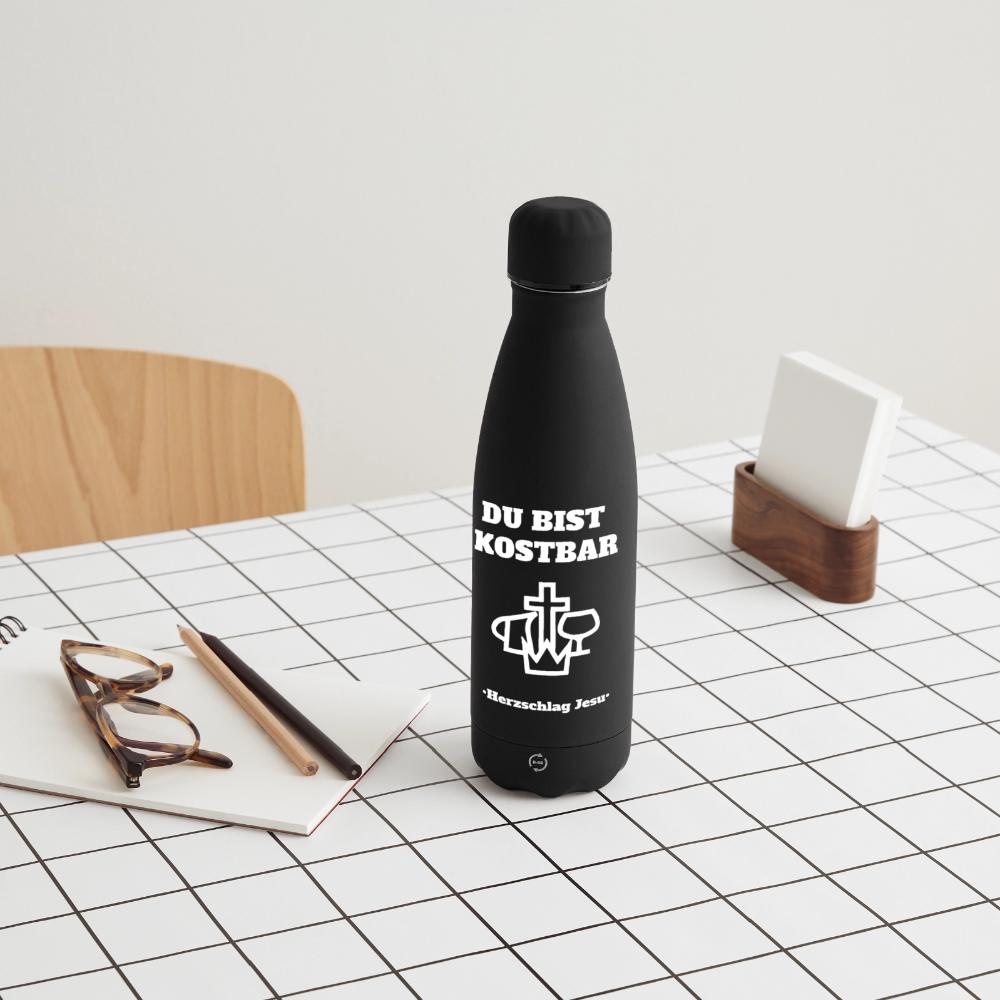Matte Thermosflasche 500 ml - Schwarz