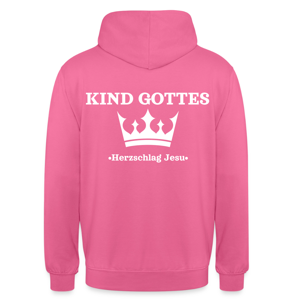 Hoodie - Kind Gottes - mit Krone - Pink