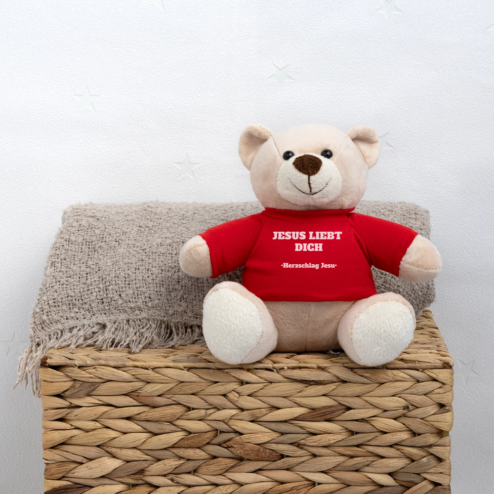 Teddy - Jesus liebt dich - Rot