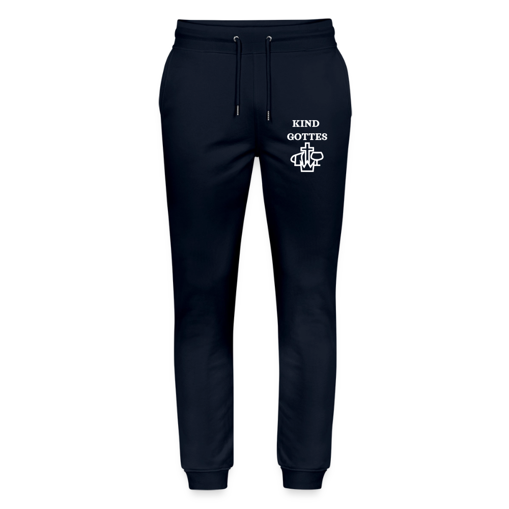 Premium Bio Jogginghose Mover - Kind Gottes Design - Navy