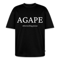 Unisex Premium Oversized Bio T-Shirt - Agape - Schwarz